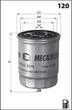 Фільтр палива Mecafilter ELG5323 Mecafilter (ELG5323) - зображення 1