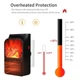 Термовентилятор (обогреватель) c имитацией камина Flame Heater с пультом Black - изображение 8
