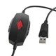 Проводная игровая стерео гарнитура CROWN CMGH-102T оранжевый, подключение USB - изображение 4