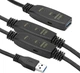 Активный удлинитель PowerPlant USB 3.0 AM - AF, 20 м (CA912865) - изображение 1
