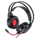 Игровые наушники HOCO LED Joyful Gaming Headphones W105 с микрофоном и LED RGB подсветкой проводные Black (W105B) - изображение 3