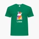 Детская футболка для девочек Лайк Единорог (Likee Unicorn) (25186-1037-75) 134-140 см Хлопок Темно-зеленый - изображение 1