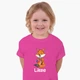 Дитяча футболка для дівчаток Лайк Лиса (Likee Fox) (25186-1033-66) 88-104 см Бавовна Темнорожевий - зображення 3