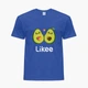 Детская футболка для девочек Лайк Авокадо (Likee Avocado) (25186-1031-63) 134-140 см Хлопок Синий - изображение 1