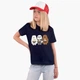 Детская футболка для девочек Вся правда о медведях (We Bare Bears) (25186-2897-82) 146-152 см Хлопок Темно-синий - изображение 2