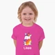 Детская футболка для девочек Лайк Единорог (Likee Unicorn) (25186-1037-68) 122-128 см Хлопок Темно-розовый - изображение 3