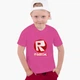 Детская футболка для мальчиков Роблокс (Roblox) (25186-1708-69) 134-140 см Хлопок Темно-розовый - изображение 3
