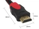 Кабель мультимедийный в оплетке HDMI -> HDMI с фильтрами 5 м + 2 феррита 1.4v 2К FULL HD 1080P (561274798) Черно-красный - изображение 7