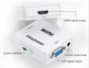 Конвертер адаптер з VGA на HDMI + аудіо 3.5мм 1080 VGA2HDMI перехідник монітор (516796846) Білий - зображення 1