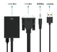Конвертер адаптер з VGA на HDMI + аудіо 3.5мм 1080 VGA2HDMI перехідник монітор (555277415) Чорний - зображення 3