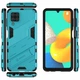 Защитный чехол с подставкой Deexe Bibercas для Samsung Galaxy M32 (M325) - Blue - изображение 5