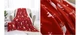 Різдвяний плед двошаровий Homytex 180 * 220 фліс Sherpa Олені червоні - зображення 3