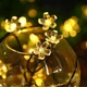 Світлодіодна гірлянда на сонячній батареї "Вишневі квіти" 50led WW білий теплий - зображення 2