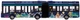 Model Siku 1:55 MAN Bus niebieski (1617) - obraz 1