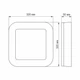 Светильник VIDEX Art IP65 квадратный 30 Вт 5000 K (VL-BHFS-305) - изображение 3