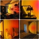 Підлогова лампа захід сонця Golden LED Sunset Lamp 16 см. проекційний світильник-торшер - зображення 4