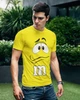 Футболка мужская жёлтая с принтом "M&M's" Maybel L yellow-M (1354_1) - изображение 1