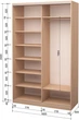 Шкаф-купе двухдверный Roko 160х242х60 см ДСП Дуб Молочный (20200023961) - изображение 2