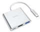 USB-хаб Hoco HB14 Type-C USB 3.0 / HDMI / PD (silver) - зображення 2