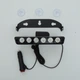 Страбоскоп світлодіодний 12V DRL 110*85мм 6LED (B-R) прикурювання + вимикач/на присосках "KING S9" - зображення 3