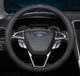 Чехол на руль оплетка DLCar для автомобиля Ford натуральная кожа черная - изображение 1