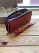Кожаный кошелек Shiynik Zipper Красный - изображение 2