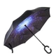 Зонт Up-Brella Звёздное небо удобный складывающийся зонтик в обратном направлении длинная ручка антизонт хит (SKU_2907-7807) - изображение 1