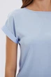 Блуза шелковая ES.design fw2141.6 голубая размер XL - изображение 2