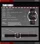 Мужские часы Skmei Spider 9106 Черные с красными вставками - изображение 2