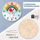 Набор для творчества Часы настенные Дерево Раскрась меня Единорог 35 см 1332 - изображение 1