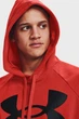 Чоловіче червоне худі UA Rival Fleece Big Logo HD Under Armour S;M 1357093-839 - зображення 4