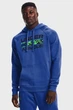 Мужское синее худи UA RIVAL FLC SIGNATURE HD Under Armour SM 1366363-432 - изображение 1