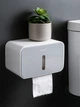 Держатель-бокс для туалетной бумаги ECOCO E1903 Белый с серым - изображение 5