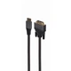 Кабель мультимедийный HDMI M to DVI M 1.8m 4K 30Hz 18+1pin Cablexpert (CC-HDMI-DVI-4K-6) - изображение 1