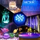 Світлодіодне підсвічування для басейну, акваріума, фонта RGB 13 LED з пультом вуличний світильник водонепроникний Rainbow Shower - зображення 5