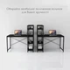 Компьютерный Стол Лофт 120 x 60 см Черный с Боковыми Полками Loran Loft Рабочий Офисный - изображение 3
