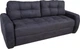 Прямий диван Коломия Атлант 225см 95см чорний - зображення 1