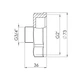 Переход SD Forte 2"х3/4" ВН SF3605020 - изображение 2