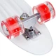 Скейт Пенни Борд Penny My Go Board Cruiser круизер Profi 881 белый-красный со светящимися колесами - изображение 5