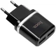 Зарядний пристрій HOCO C12 Smart 2.4A 2 USB Black (13030) - зображення 1