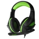 Навушники Crown CMGH-2002 Green, mini jack 3.5 mm, регулятор гучності, довжина кабелю 3.2 м - зображення 1