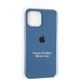 Чехол Fiji Silicone Case для Apple iPhone 12 Pro Max бампер накладка Full Soft Alaskan Blue - изображение 4