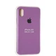 Чехол Fiji Silicone Case для Apple iPhone XR бампер накладка Full Soft Purple - изображение 4