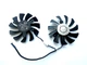 Вентилятор ONG HUA кулер для видеокарты MSI GTX 1050 1050ti 1650 75 мм 2-pin HA8010H12F-Z (XY-D08010SM HA8010H12C-Z) комплект 2 шт (№41) - изображение 3
