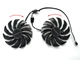 Вентилятор кулер для видеокарты Gigabyte GTX 1060 1070 1650 1660 Ti Super RTX 2060 RX 5500 5600 XT Everflow 87 мм T129215SU (PLD09210S12HH GA91S2H) комплект 2 шт (№131.5) - изображение 1