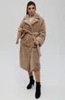 Шуба женская длинная Exclusive moda М-092 54 Песочный - изображение 5