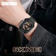 Механические мужские часы скелетон Skmei 9184 черные - изображение 4