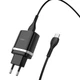 Зарядное устройство Hoco C12Q 18W (USB Smart QC3.0 + кабель USB - TypeC) Black (21093) - изображение 2