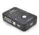KVM Свитч 2-портовый VEGGIEG K201, переключатель USB, VGA сигнала - зображення 1