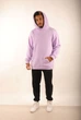 Худи мужской оверсайз с начёсом Hi Mate Kandy man лавандовый L - изображение 1